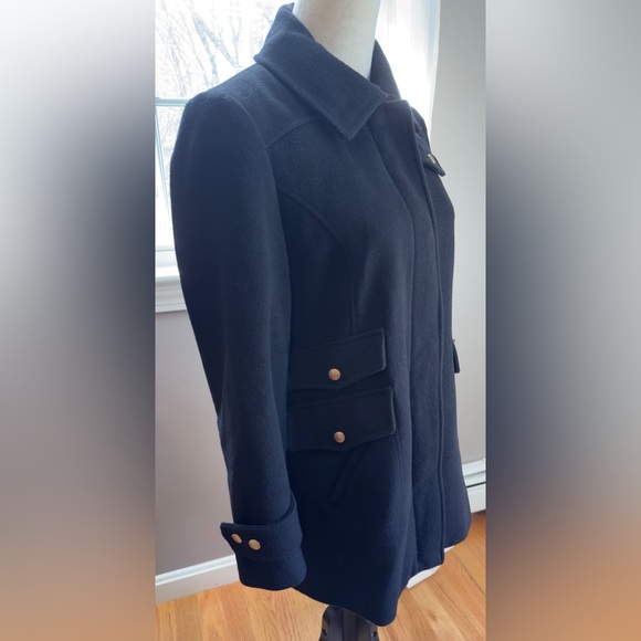 Ellen Tracy Women's Black Wool Coat - Picture 3 of 16